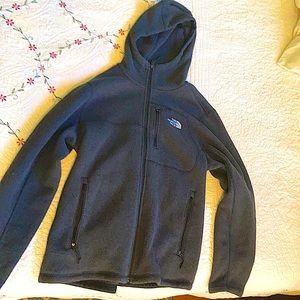 North Face, Black, Large Zip Up Hoodie.